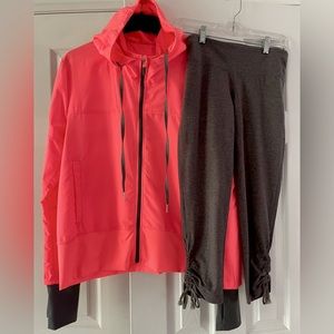 EUC ACX Jogging Jacket Size XL and Capris Size M
